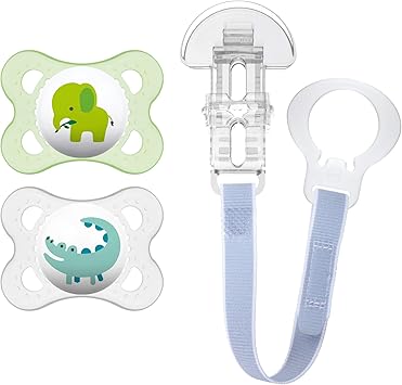 Mam Animal Design Collection Tetine Pour Bebe Lot De 2 Tetines 1 Clip Sucette Mam Avec Tetine En Silicone Souple Essentiels Bebe Unisexe 0 6 Mois Amazon Ca Everything Else