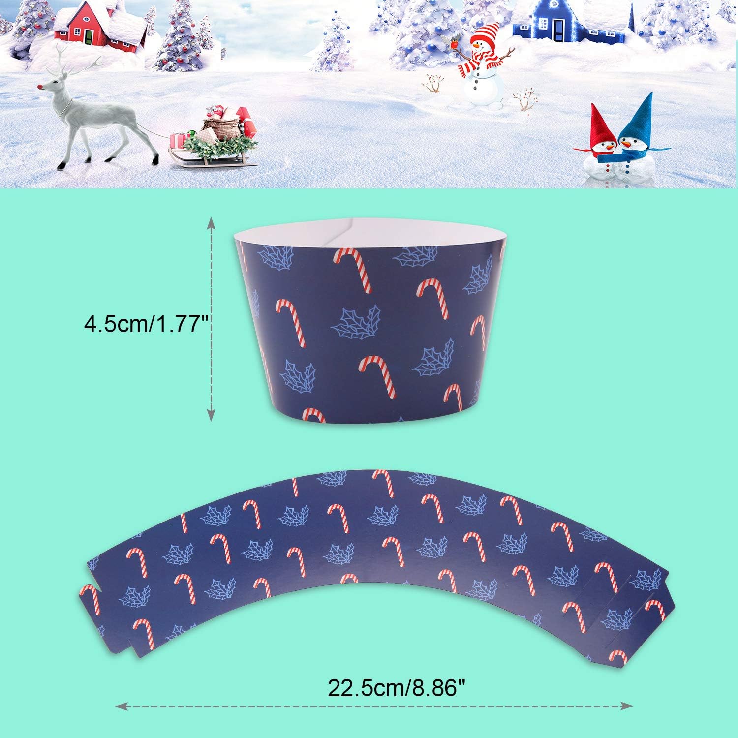 Napravi Rs Ustensiles A Patisserie Patisserie Topper Caissettes De Cupcakes Muffins Pour Noel Nouvel An Anniversaire Accessoires Decorations Pere Noel Sapin Bonhomme De Neige Renne Cadeau Howaf 40pcs Noel Cupcake Topper Wrappers Decorations