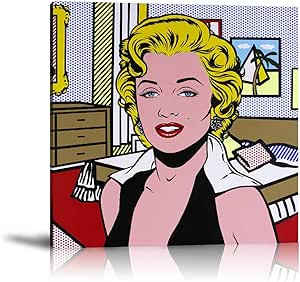 JIHONG Cartoon Marilyn Monroe Wall Art Posters and Prints Home Wall