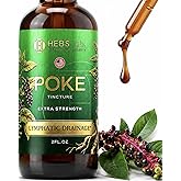 Poke Root Extract &ndash; Pure Lymphatic Drainage Drops - Immune Support Supplements &amp; Detox Formula - Muscle Relaxer &amp; Support for Athletes - Made in the USA - 2 oz