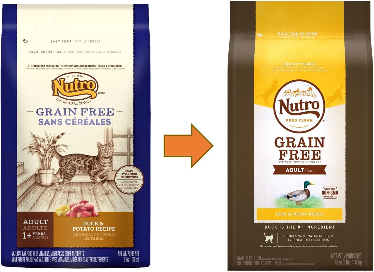 nutro duck and potato cat food