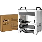 Tecmojo 6U Network Rack, 10 inch Mini Server Rack with 2 Side Translucent Panels & 2 Top Handles, 7.87 inch Deep, for 10 inch