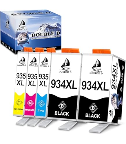 Amazon.com: DOUBLE D 934 and 935 Ink Cartridges Compatible