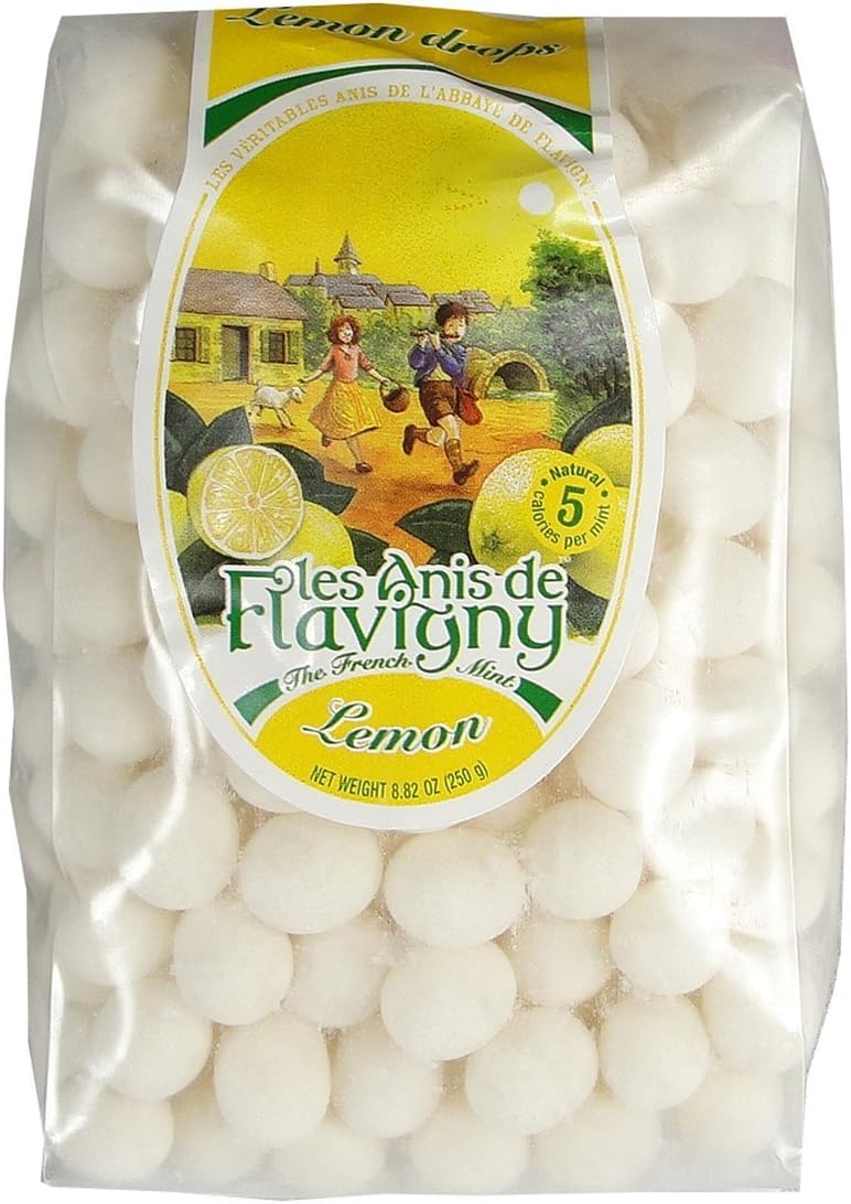 Lemon Abbaye De Flavigny Anise Drops All Natural Bulk 8.8 Oz Bag