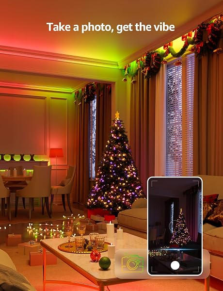 LEPRO S1 AI LED STRIP LIGHTS FOR BEDROOM – 65.6FT SMART RGB LIGHT STRIPS WITH IC AND RAINBOW CHASING EFFECTS, COLOR SEGMENT DIY, PERSONALIZED AL LIGHTING DESIGNER, NO REMOTE, 2.4G WI-FI & BLUETOOTH