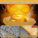 YQL Air Fryer Liners for Ninja Dual/Tower 120pcs Parchment Paper view 6