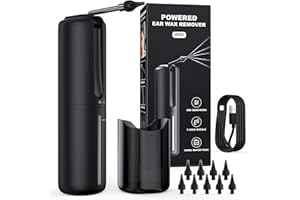 WEUANY Ear Wax Removal - Electric Ear Cleaner - Ear Cleaning Kit - Ear Irrigation Flushing System with 4 Pressure Settings - Ear Wax Removal Tool - Safe and Effective to Clean Ear Built Up Wax