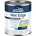 TotalBoat- Wet Edge Marine Topside Paint for Boats, Fiberglass, and Wood (Flat Gray, 1 Quarts (Pack of 1))