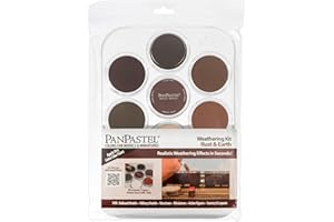 PanPastel Artist Pastels by GOLDEN, Rust & Earth Set, 7 Color, Professional Artist Pastels, Unique Pan Format (cake-like)