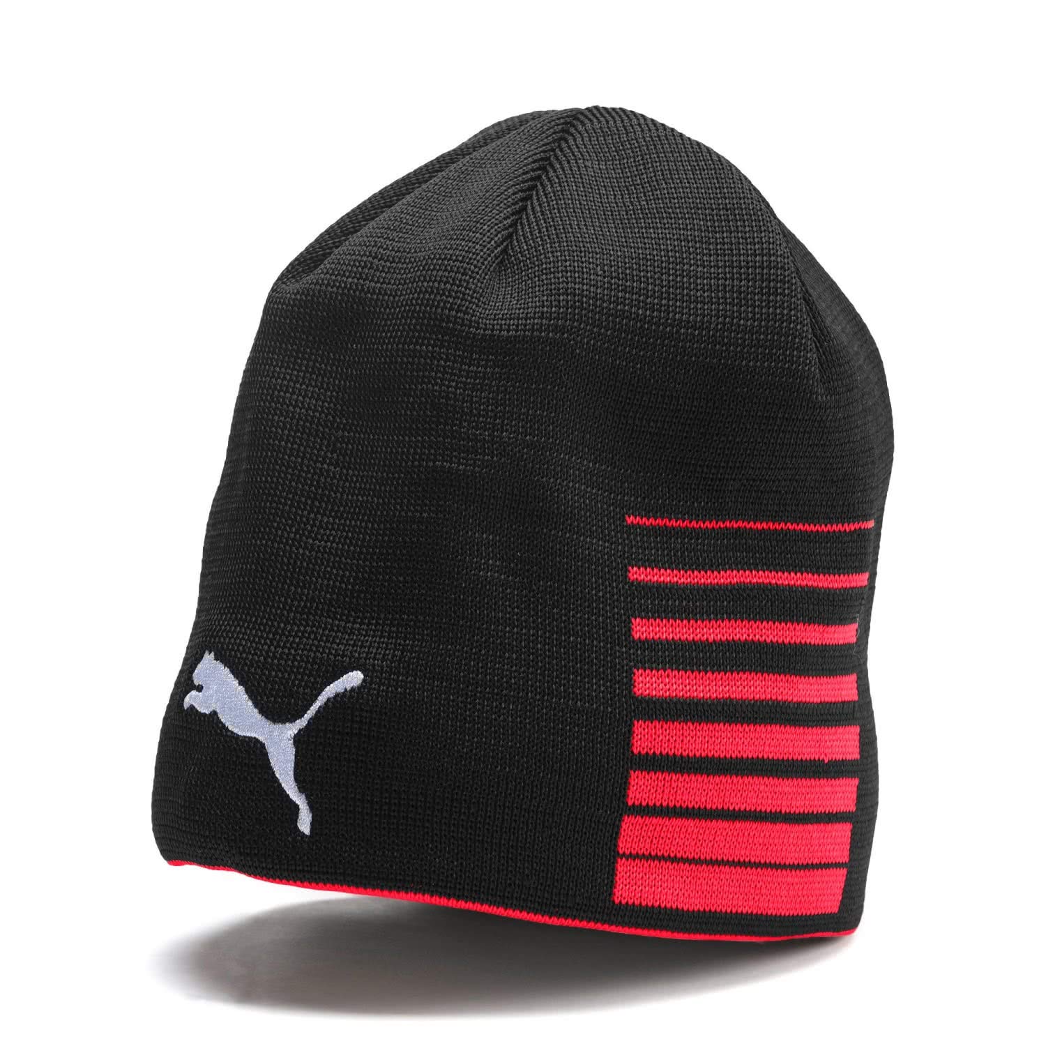 PUMA Mens Liga Reversible Beanie Cap, PUMA RED
