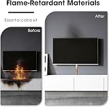 Flow fire White Cable Trunking 30x15mm 4M Self Adhesive Kit 10x L400mm view 6