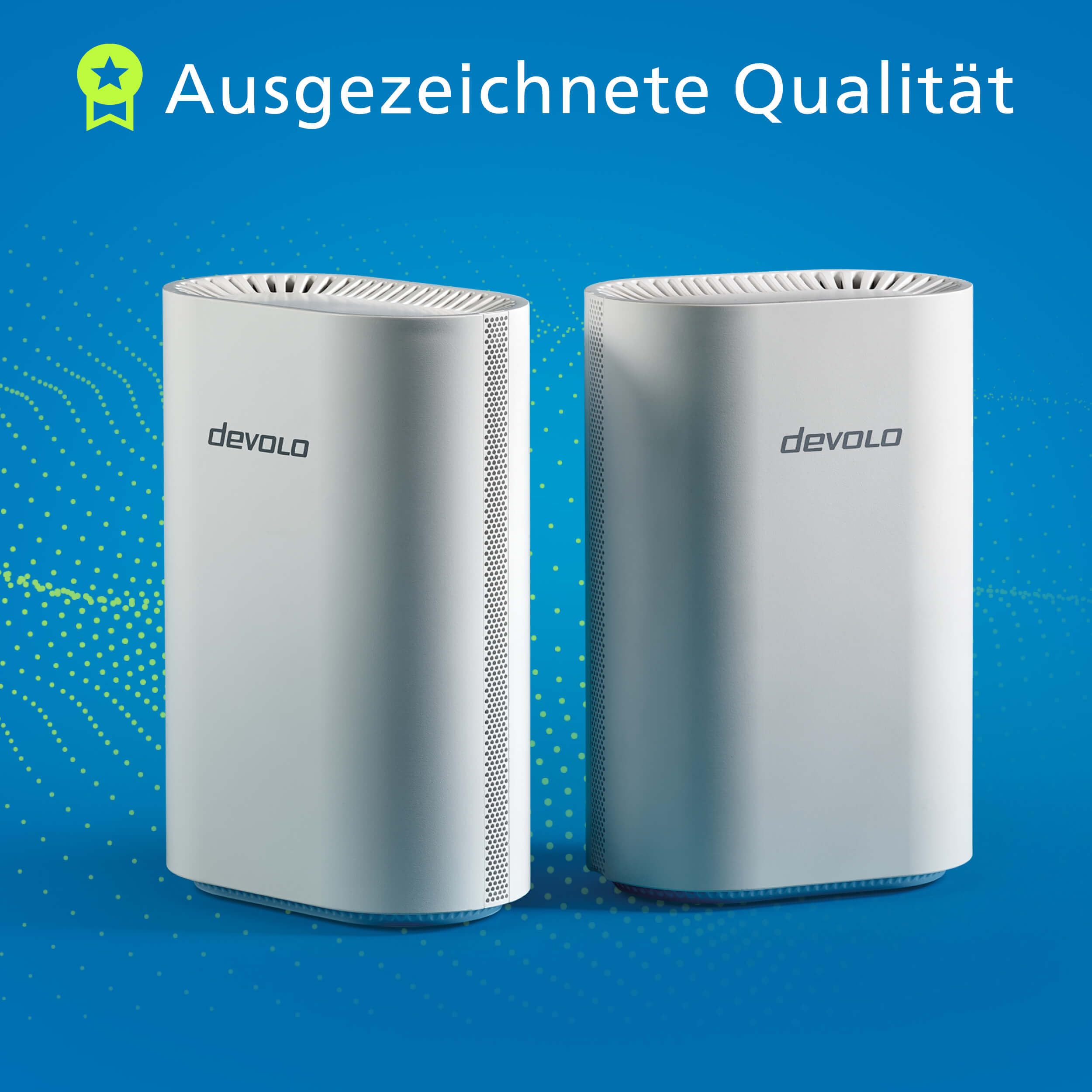 devolo WiFi 7 Mesh BE6500 2-Pack, Highspeed Mesh-WLAN-System, WLAN-Verstärker, bis zu 6.500 Mbit/s, 2,5 Gbit/s-LAN-Anschluss, weiß 5