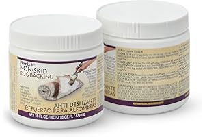 ETI Environmental Technology Fiber-Lok Non-skid Backing (16 oz) Anti-Slip Natural Rubber Coating for Kitchen Rugs, Hardwood Floor Mats, Slippers, Runners, Carpets |Non-stain Machine-Washable Area Grippers