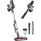 Roomie Tec StickVac Cordless Vacuum Cleaner for Home – 2200mAh Battery, High Suction Power, Lightweight & Self-Standing Design, with HEPA Filter and LED Lights - for Floors, Cars & Dorm Cleaning
