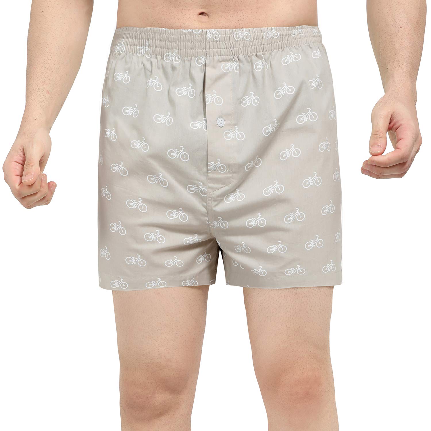 Buy The Cotton Company 100 Cotton Boxer Shorts for Men Cycle Print