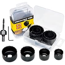 KATA 18-Piece Hole Saw Kit With Case - 3/4" To 5" Blades For Wood, Drywall & PVC