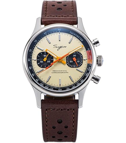 Amazon.com: SUGESS-AU Seagull 1963 ST1901 Venus 38mm Chronograph