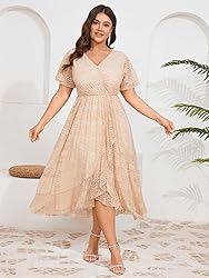 SCOMCHIC Womens Plus Size Wedding Guest Dress