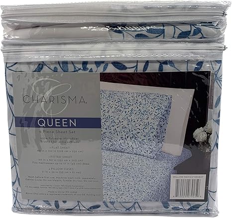 Charisma Microfiber Queen 6-Piece Sheet 