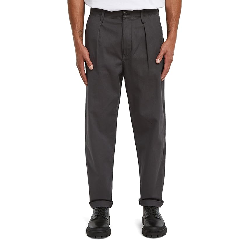 G-Star Pleated Chino Relaxed Tapered, Multicolore (India Ink/Ganache HB D24543)