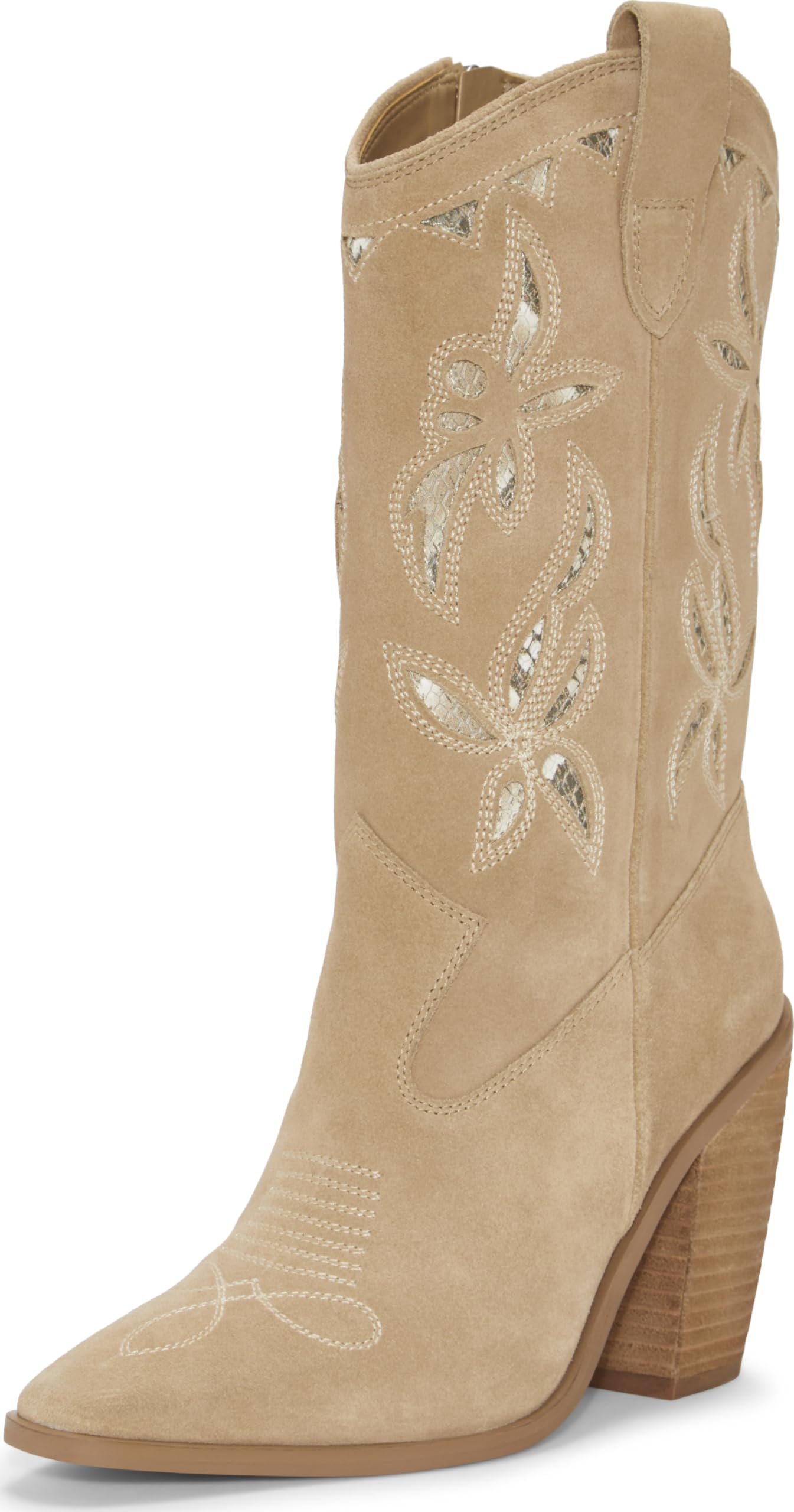 Vince Camuto Women’s ALISAH Mid Calf Boot, Tortilla/Light Taupe, 11