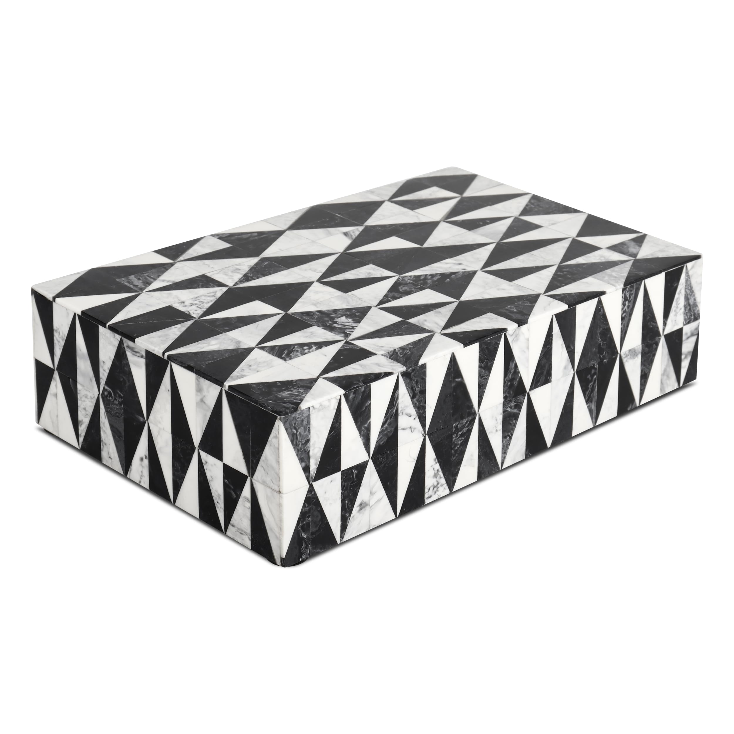 Handicrafts Home Decorative Storage Box 10x6, Remote Organizer with Lid, Modern Decorative Keepsake, Boho Shelf, Memory for Photos or Letters, Table Décor