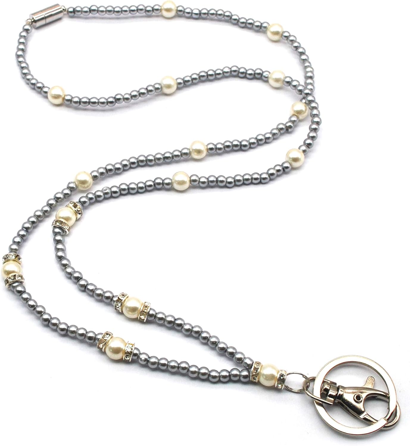 IDLanyard Beaded Badge Lanyard Necklace for Women with