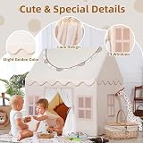 Wilwolfer Play Tent with Lights and Banners Large Indoor Kids Tent view 3