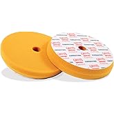 Griot's Garage Orange Foam Correcting Pads for Car Polishing and Detailing, Removes Light to Moderate Paint Defects, Durable, Machine-Washable, 10617, 6.5", Set of 2