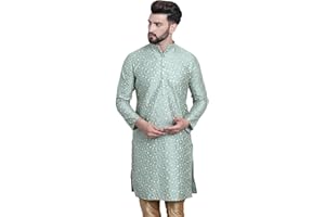 Sojanya (Since 1958 Men'S Silk Blend Embroidered Only Long Kurta