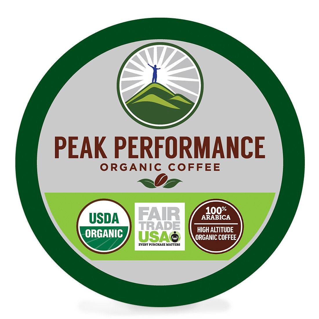Peak Performance High Altitude Organic Coffee Pods. High Performance Body Mind 688907992002 eBay