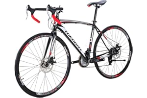 EUROBIKE Bikes EURXC550 21 Speed Road Bike 700C Wheels Road Bicycle Dual Disc Brake Bicycles ……
