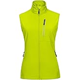 33,000ft Women's Lightweight Running Vest Outerwear with Pockets, Windproof Sleeveless Jacket for Golf Hiking Travel