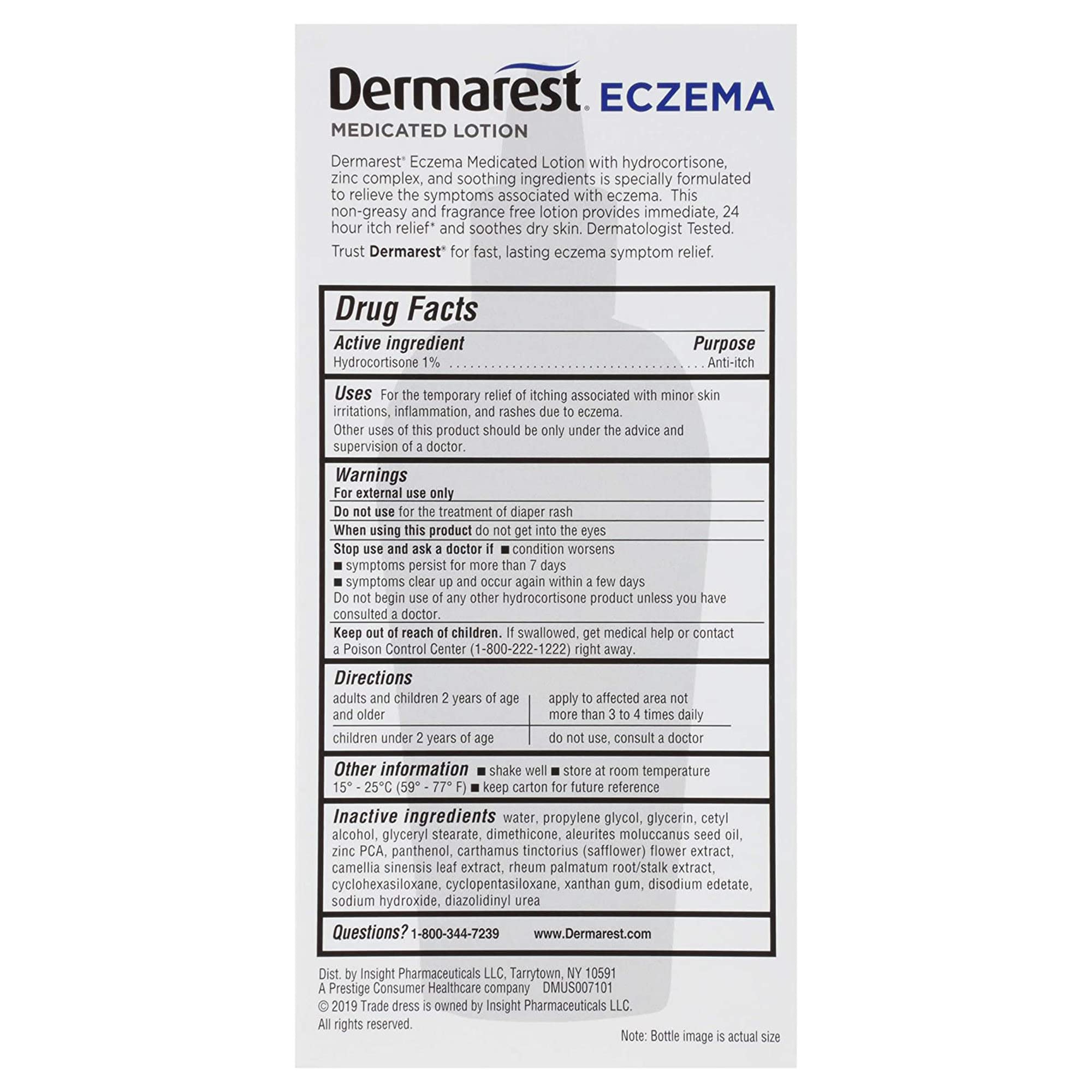 Dermarest Eczema Medicated Lotion, 4 fl oz (Pack of 1)