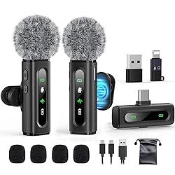 USB C Lavalier Microphone Wireless Mini Mic for