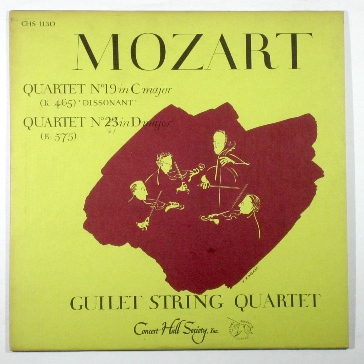 Mozart, Guilet String Quartet Mozart Quartet No. 19 in C Major (K