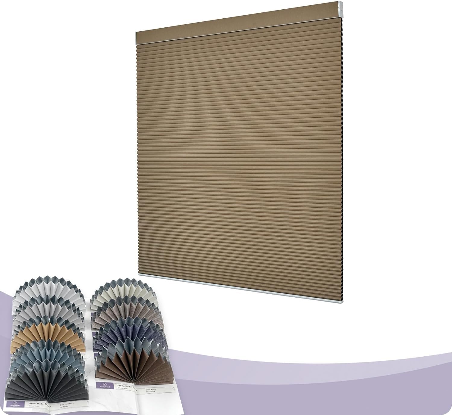 Graywind Fabric Samples for Cellular Blinds, Blackout & Light Filtering