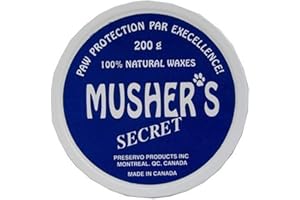Musher's Secret Pet Paw Protection Wax Moisturizer Invisible Boots Snow (200g.) for Dog Pet Puppy