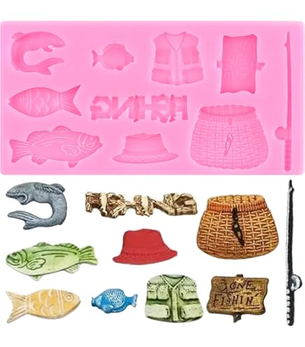 Cake Decorating Tool TUKE Fish Bone Chocolate Mold – Silicone Embossing ...