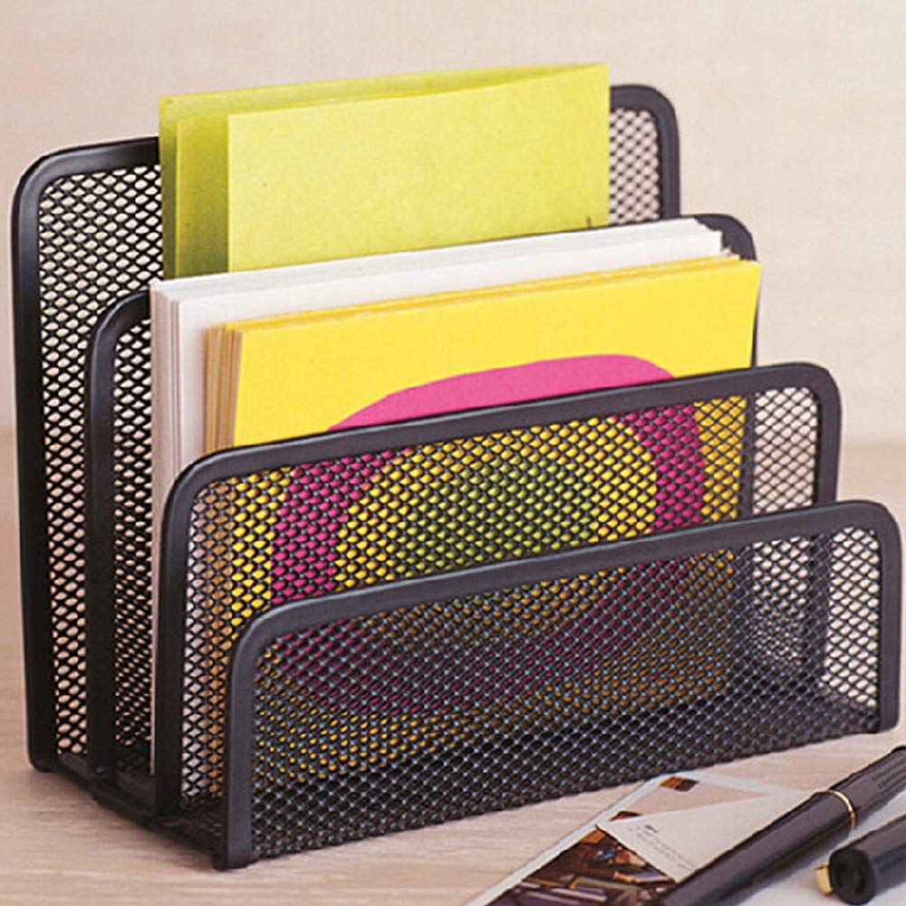 SELUXU Desk Mail Organizer File Holders Paper Organizer Letter Sorter
