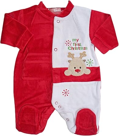 my 1st christmas sleepsuit