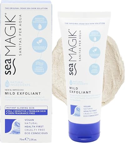 Sea Magik Face Scrub Exfoliator with Dead Sea Salt Salicylic Acid 75ml