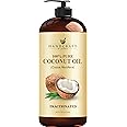 Handcraft Fractionated Coconut Oil - 100% Pure & Natural Premium Grade Coconut Carrier Oil for Essential Oils, Massage Oil, M