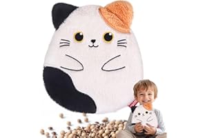 Comfheat Microwave Heating Pads Unscented, for Period Cramps Pain Relief, Cute Cat Plush Heat Pad, Microwavable Moist Heat Pa