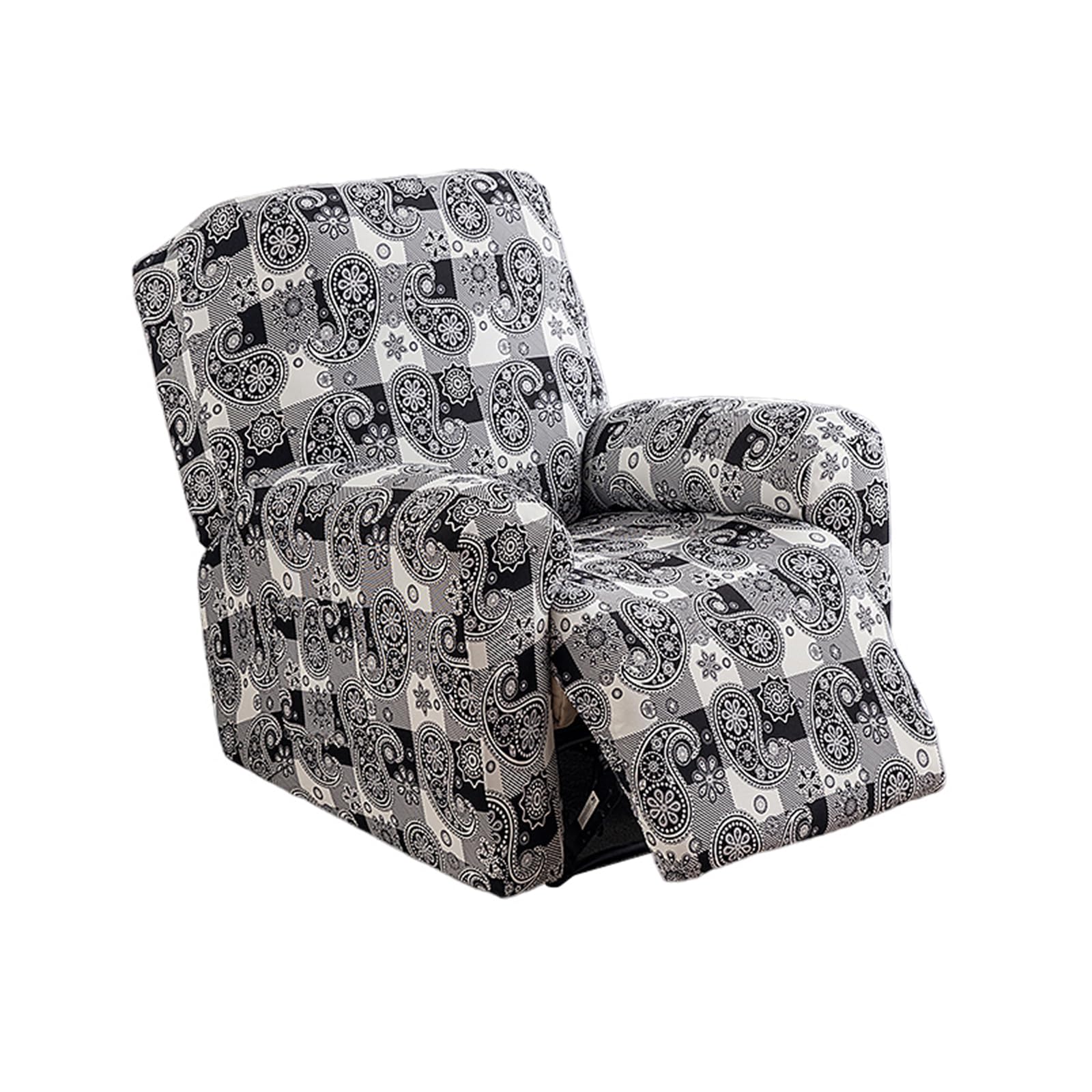 NILUOH Recliner Covers 4 Pieces Stretch Lazy Boy Recliner Chair Covers That Stay in Place, Covers for Electric Power Lift Reclining Chair, Washable Furniture Protector for Pet, Kids, Living Room