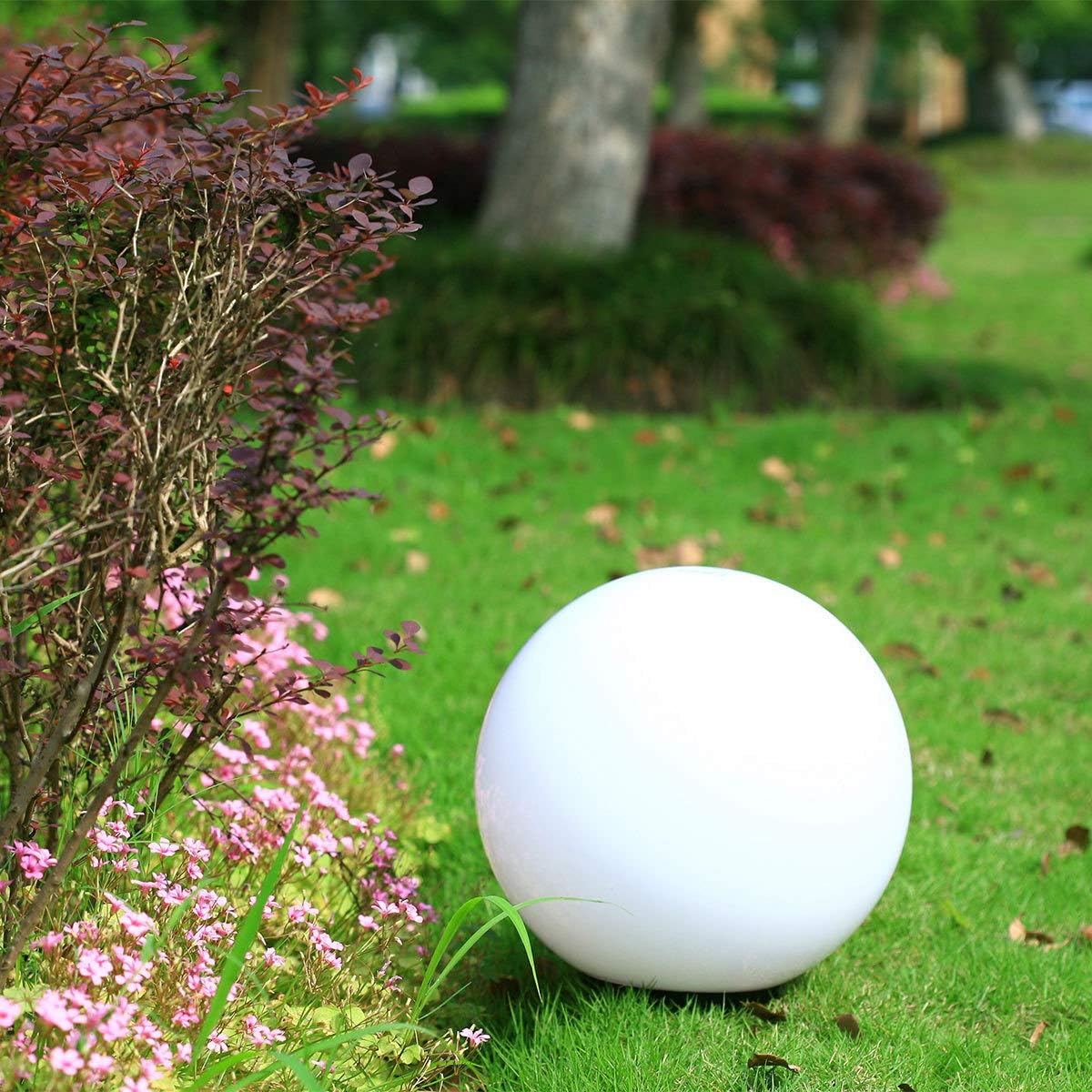 Galix 1730 Waterproof Solar Ball, Acrylic, White