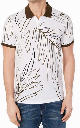 michael kors white polo