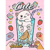 Cute Coloring Book for Adults and Teens: Super Kawaii Design for all ages