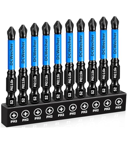 Brocas De Atornillado PH2-1IN 2IN 3.5IN 6IN 4pcs Magnetic Phillips #2 Brocas De Inserción S2 Acero Antideslizante Largo Destornillador Brocas De | Compra Online En Yaxa
