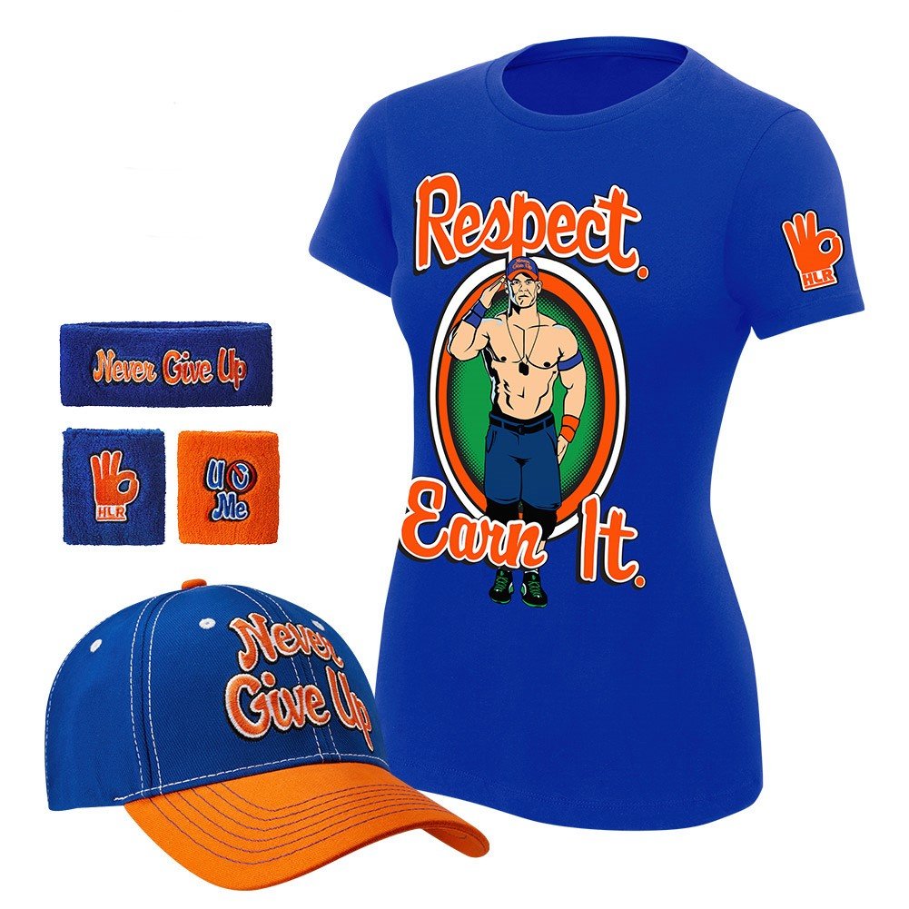 John Cena USA Themed Headband And Wristband Set - Red, White & Blue, HLR Style